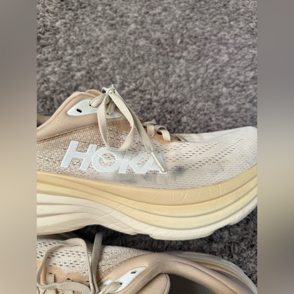 Men’s HOKA Bondi Running Activewear Shoe Oat Milk/Barley Size 10.5B - Picture 16 of 16